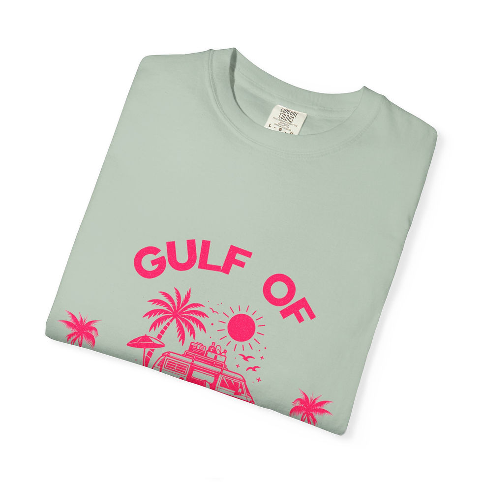 Thumbnail: Gulf of America 2025 Unisex Garment-Dyed T-Shirt - Vintage Beach Vibe