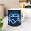 Thumbnail: Neon Heartbeat Ceramic Mug - North Carolina
