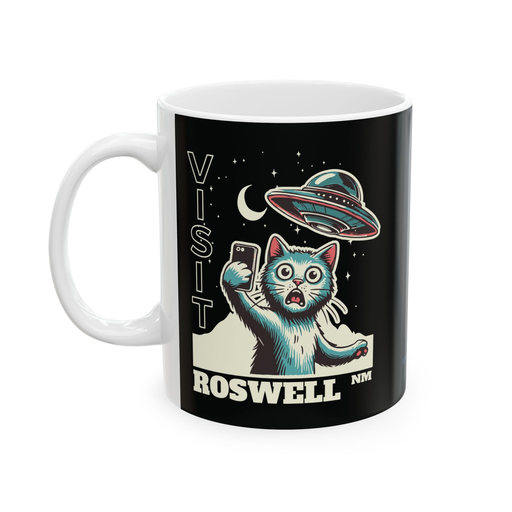 Mug - Visit Roswell Souvenir Ceramic Coffee Cup