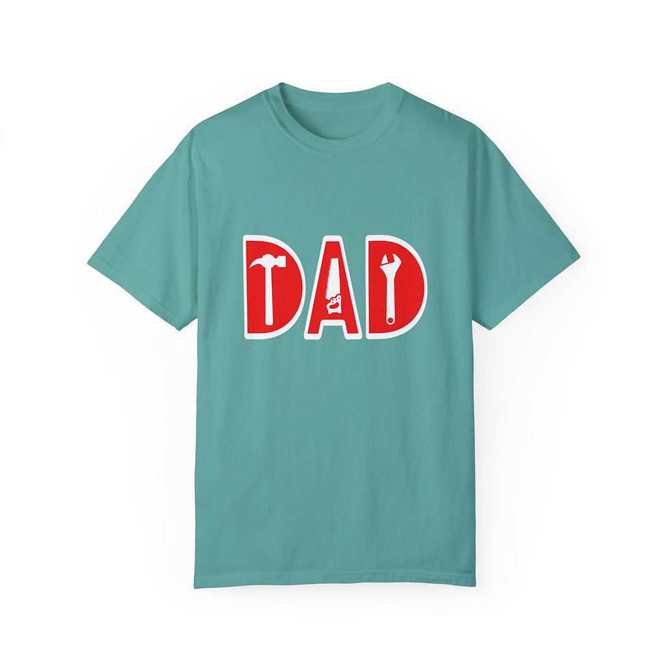 Thumbnail: Dad Tools Unisex Garment-Dyed T-Shirt | Perfect Gift for Father's Day