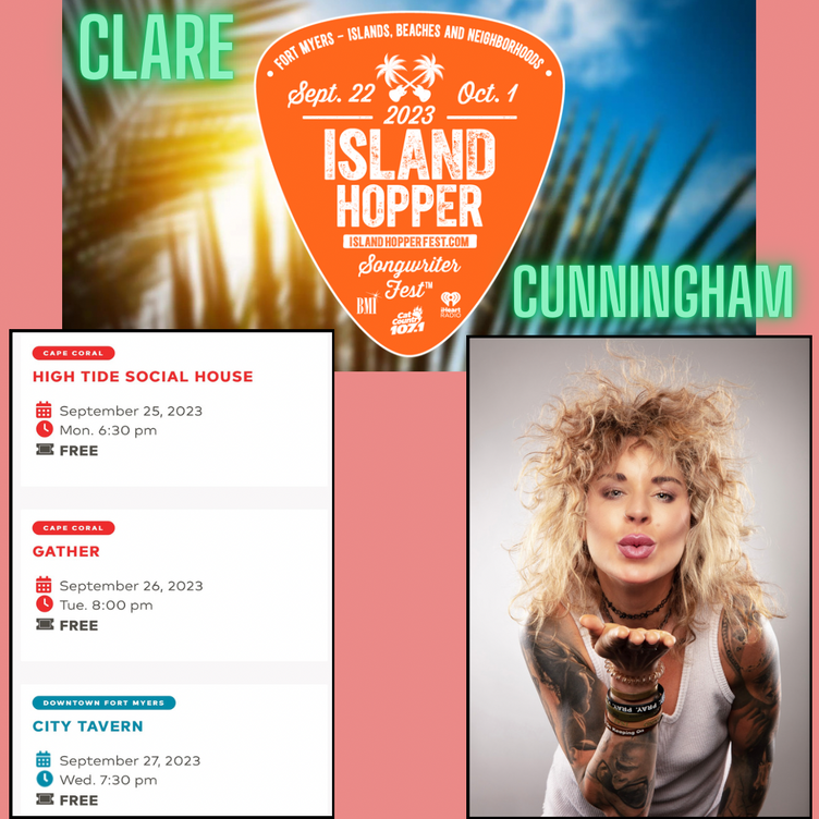 Clare performing at this years Island Hopper Songwriters festival - Sept 25-27