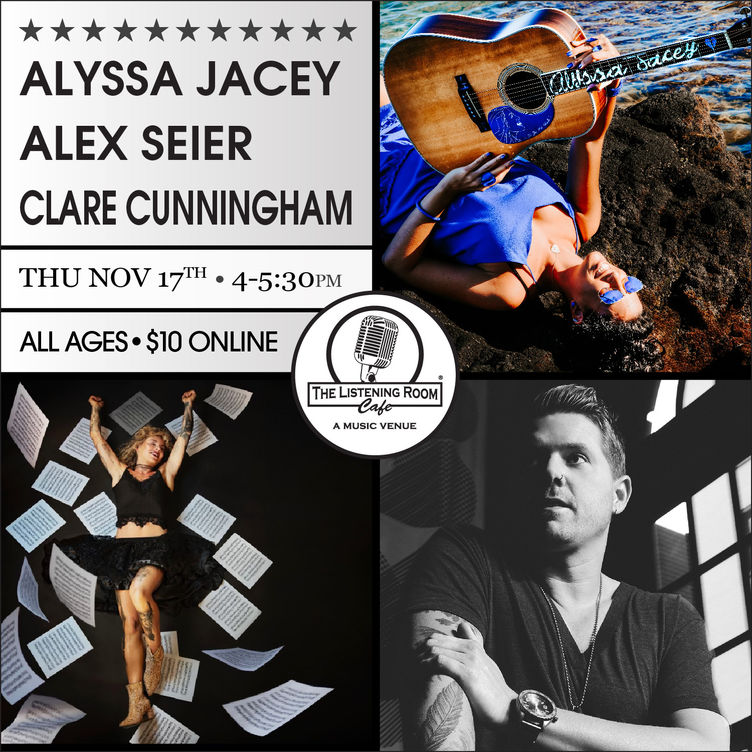 Clare Cunningham joins Alyssa Jacey and friends for an intimate show at the Listening Room cafe
