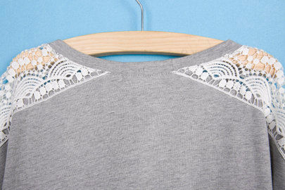 תמונה ממוזערת: תחרה בטריקו - אפור