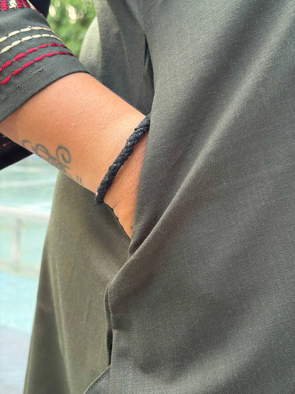 Thumbnail: Elegant Yoke Embroidered Long Kurti
