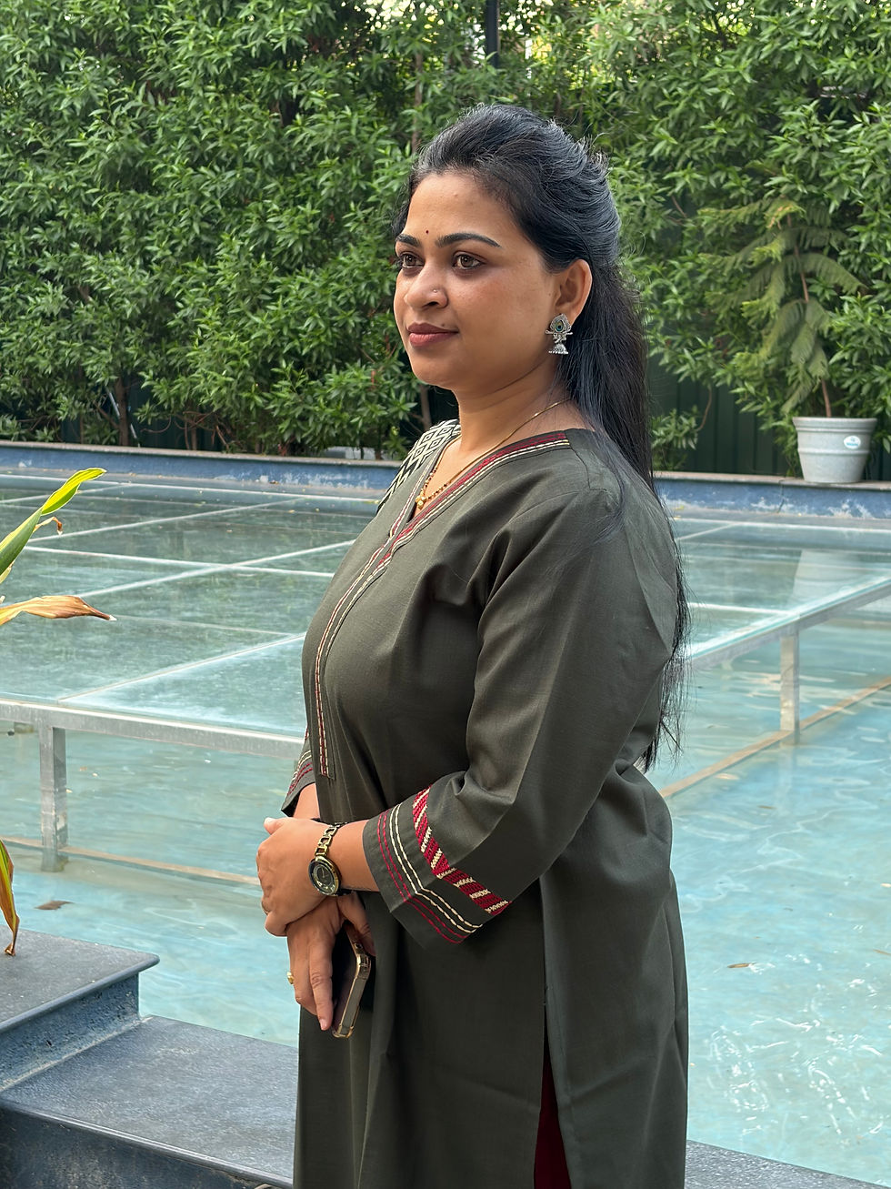 Thumbnail: Elegant Yoke Embroidered Long Kurti