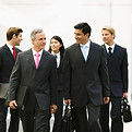 Business Team Walking