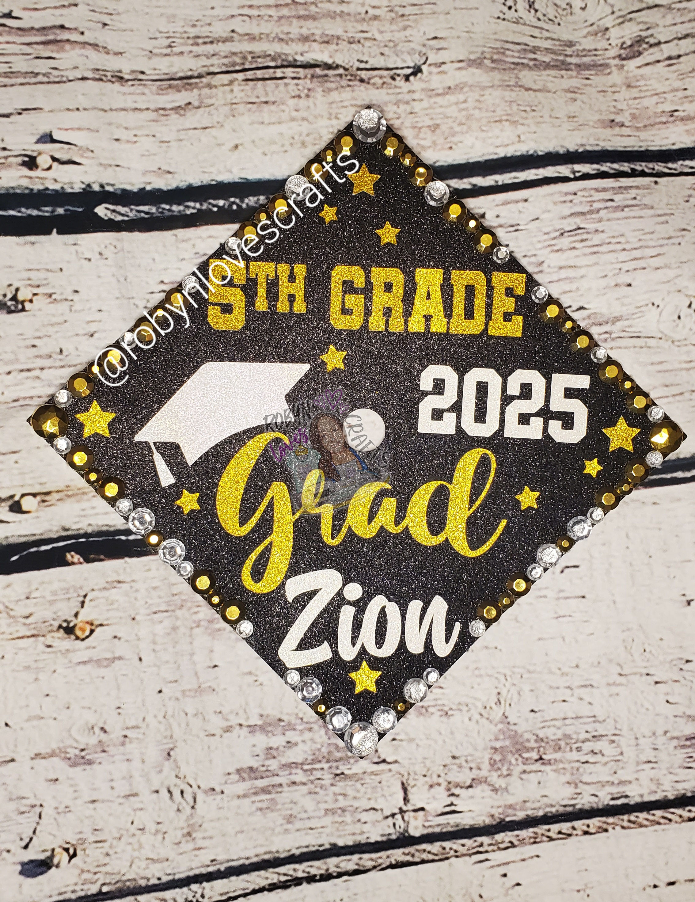 Custom Grad Cap Topper - 5th Grade Grad