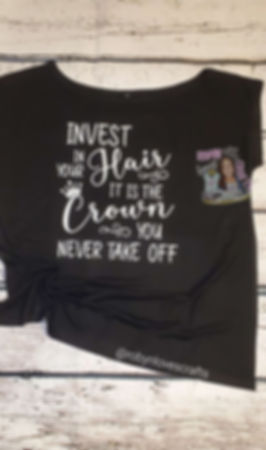 Custom Hairdresser Shirt - Invest In Your Hair