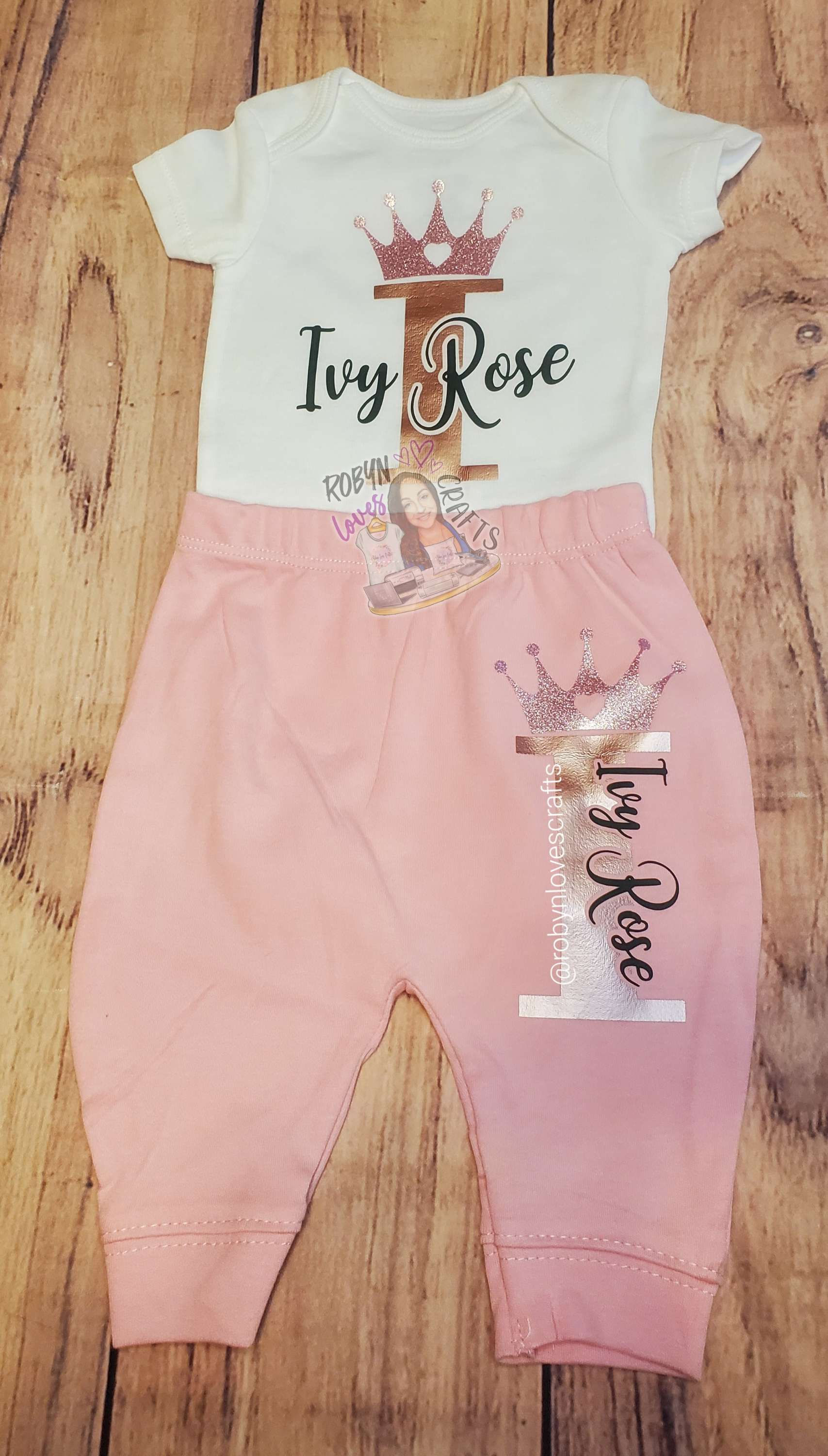 Custom Baby Set with Bodysuit + Pants