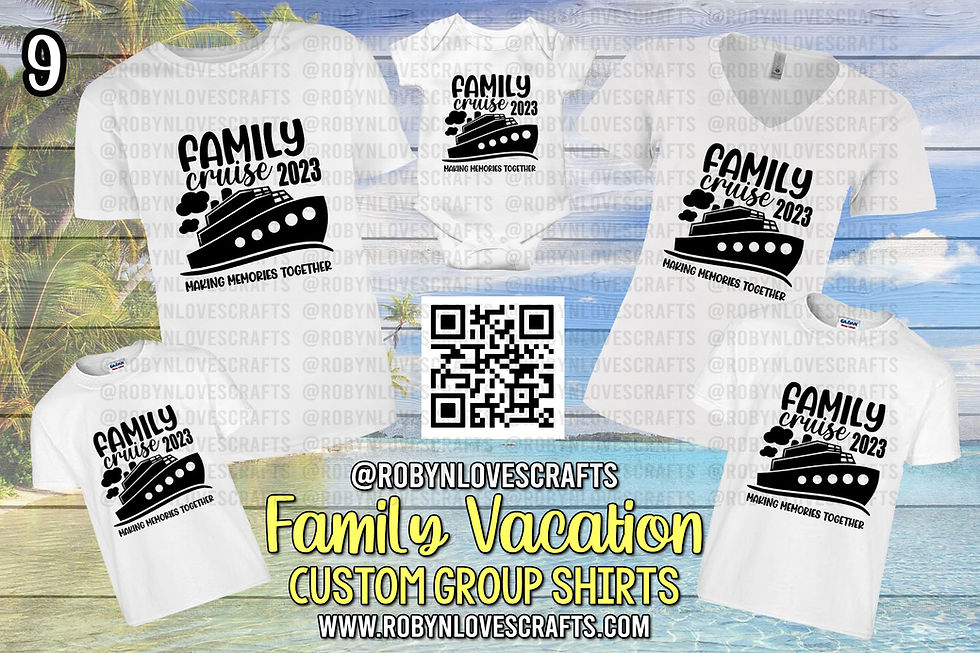 Thumbnail: Family Vacation Camping Cruise Group Shirts