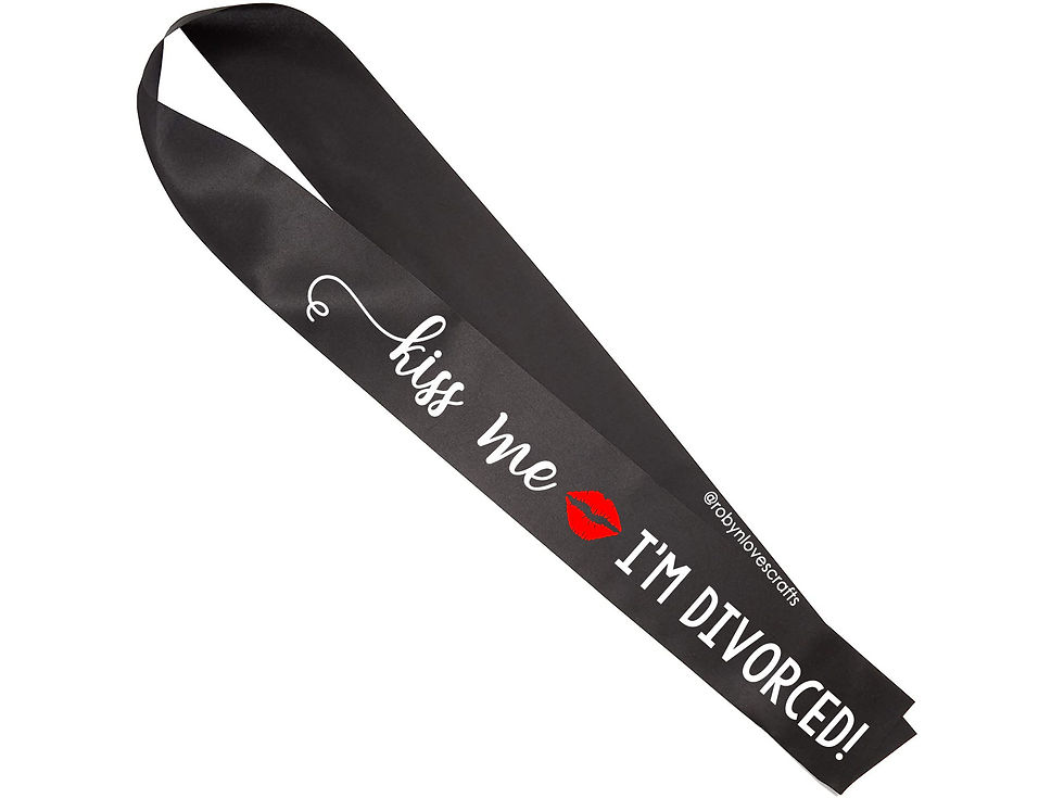 Thumbnail: Custom Divorced Sash