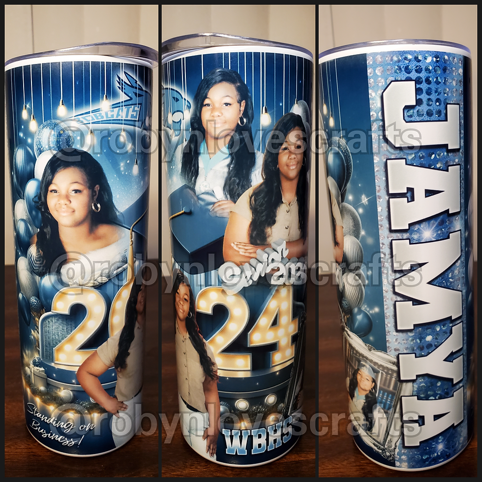 Thumbnail: Custom Tumbler Skinny 20oz - Senior Grad