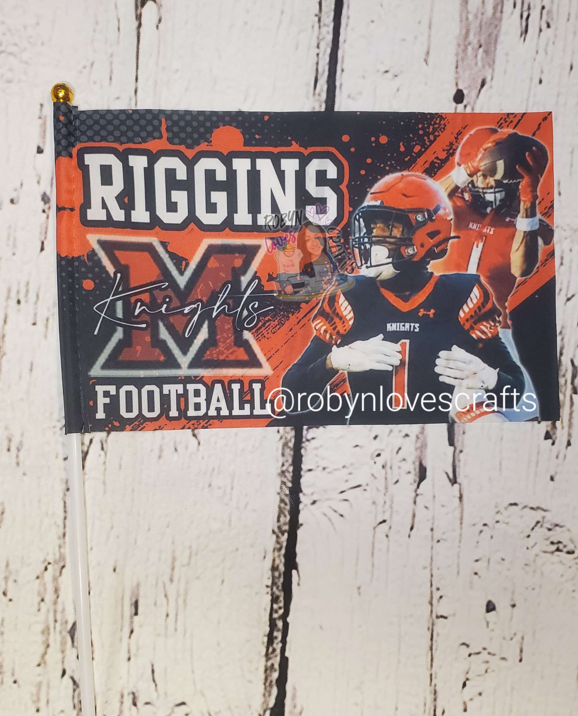 Custom Sports Athlete Hand Flag