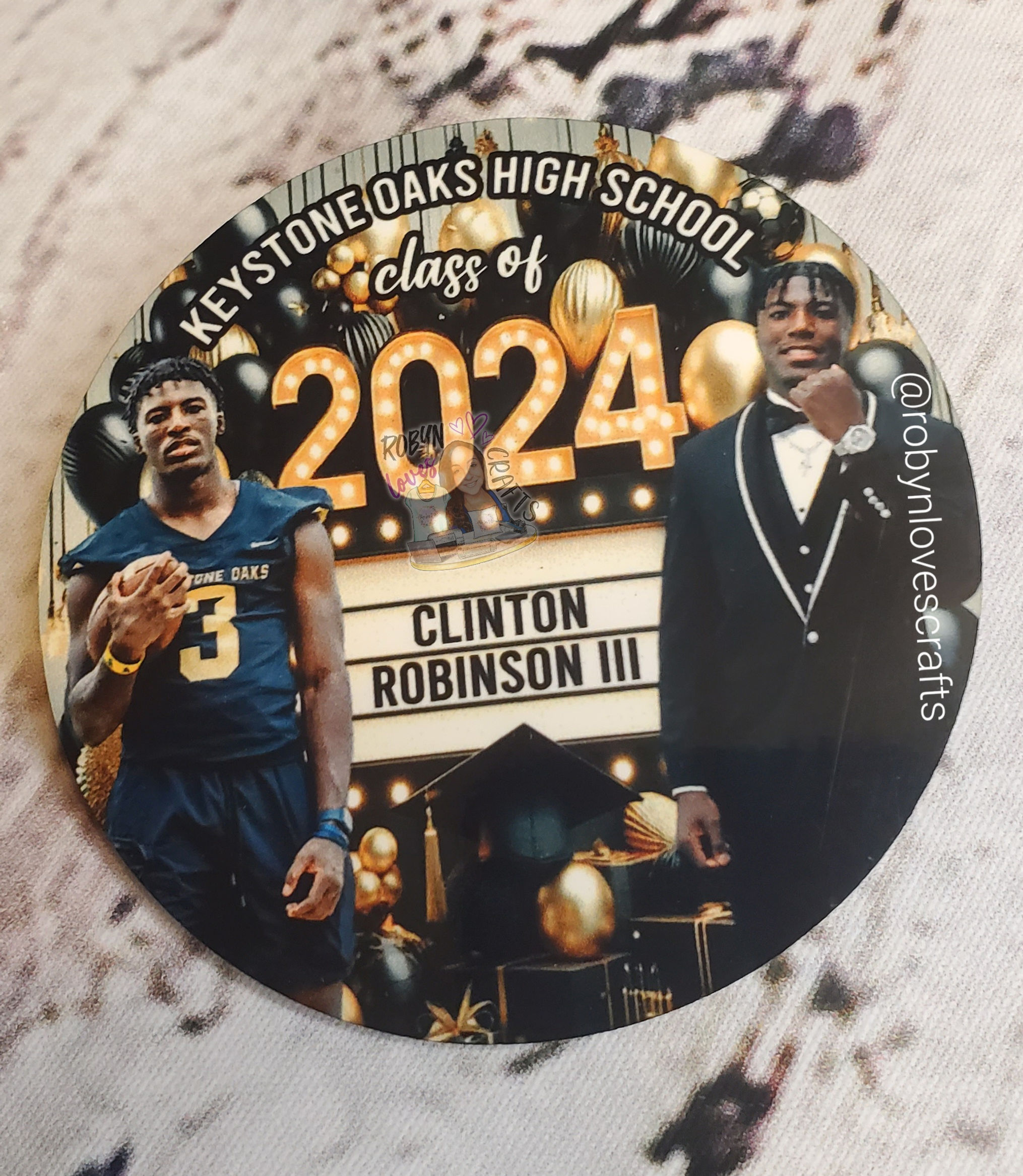 Custom Grad Buttons for Graduation