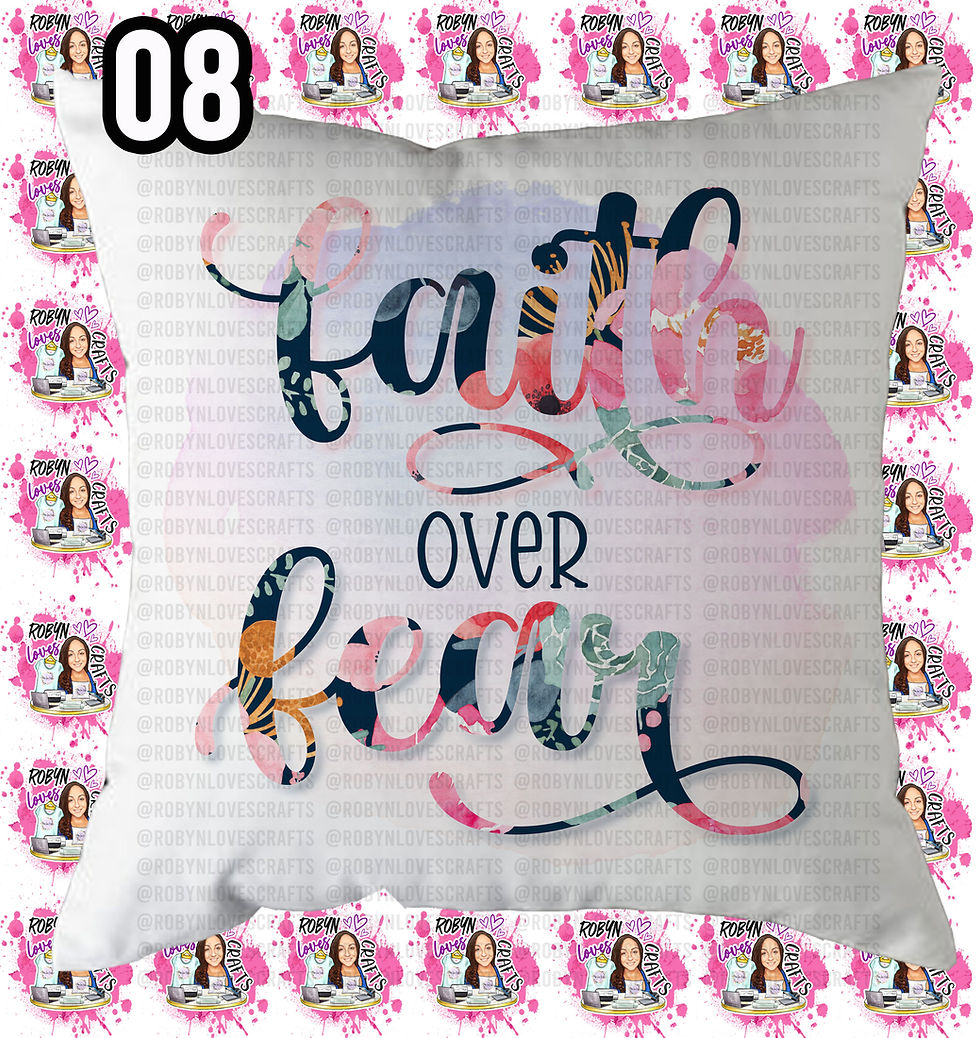 Thumbnail: Custom Pillow - Faith and God