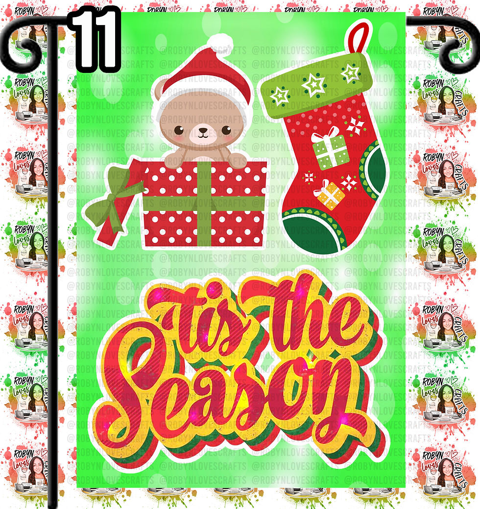 Thumbnail: Christmas Garden Flag 1-15
