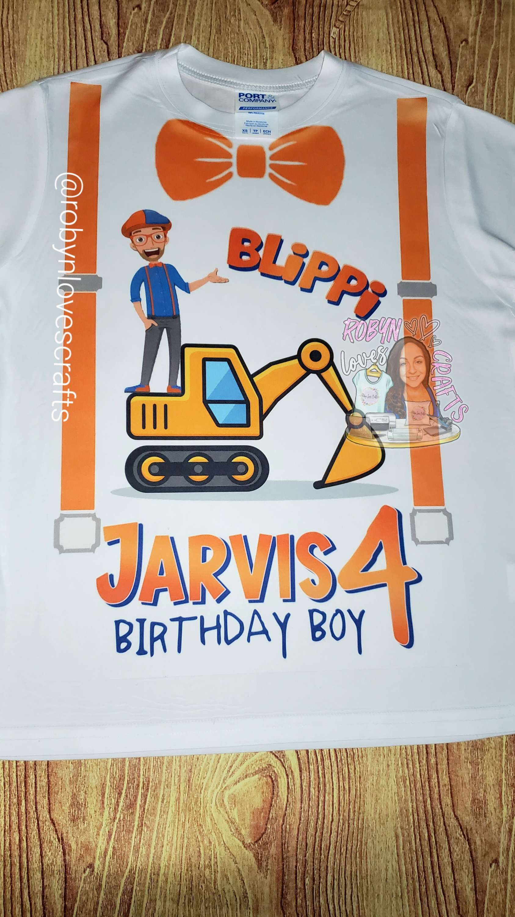 Custom Blippi Birthday Shirt