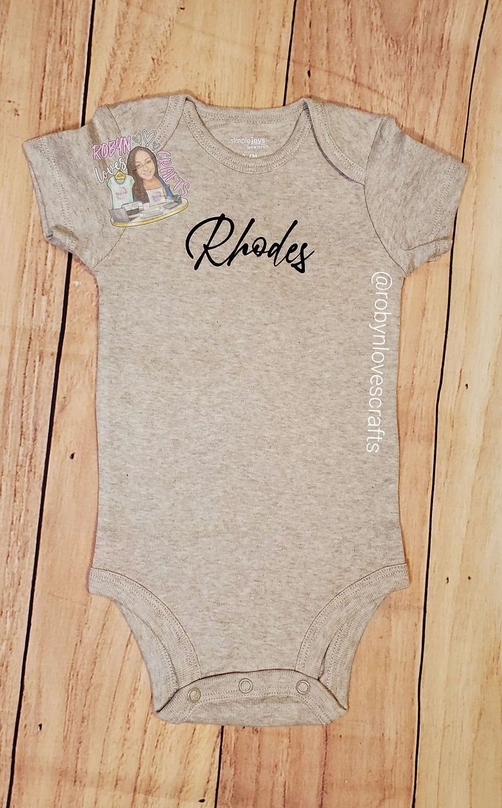 Thumbnail: Custom Baby Bodysuit - Name