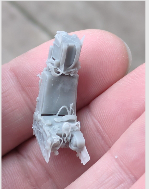 Thumbnail: 1/48 SJU-17 NACES Ejection Seat Front View Supports Removed
