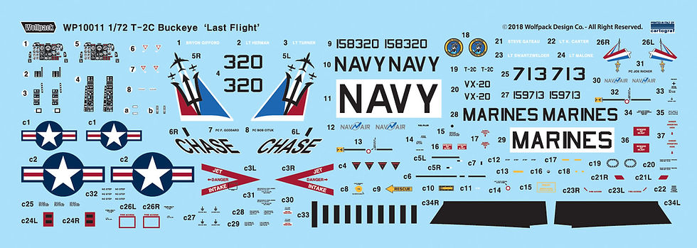 Thumbnail: 1/72 Wolfpack T-2C Buckeye 'Last Flight' WP10011