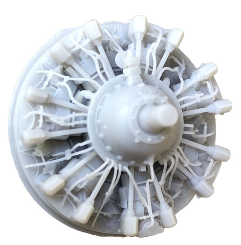 1/48 FAST FIX R-1830 Radial Engine Front w/ Wires 48207 | RESIN2detail