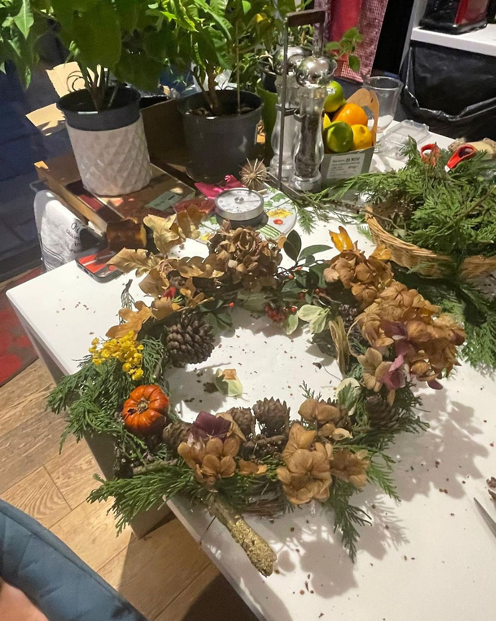 Thumbnail: Halloween Wreath -  Adult Wreath-Making Workshop | The Kings Head Little Marlow