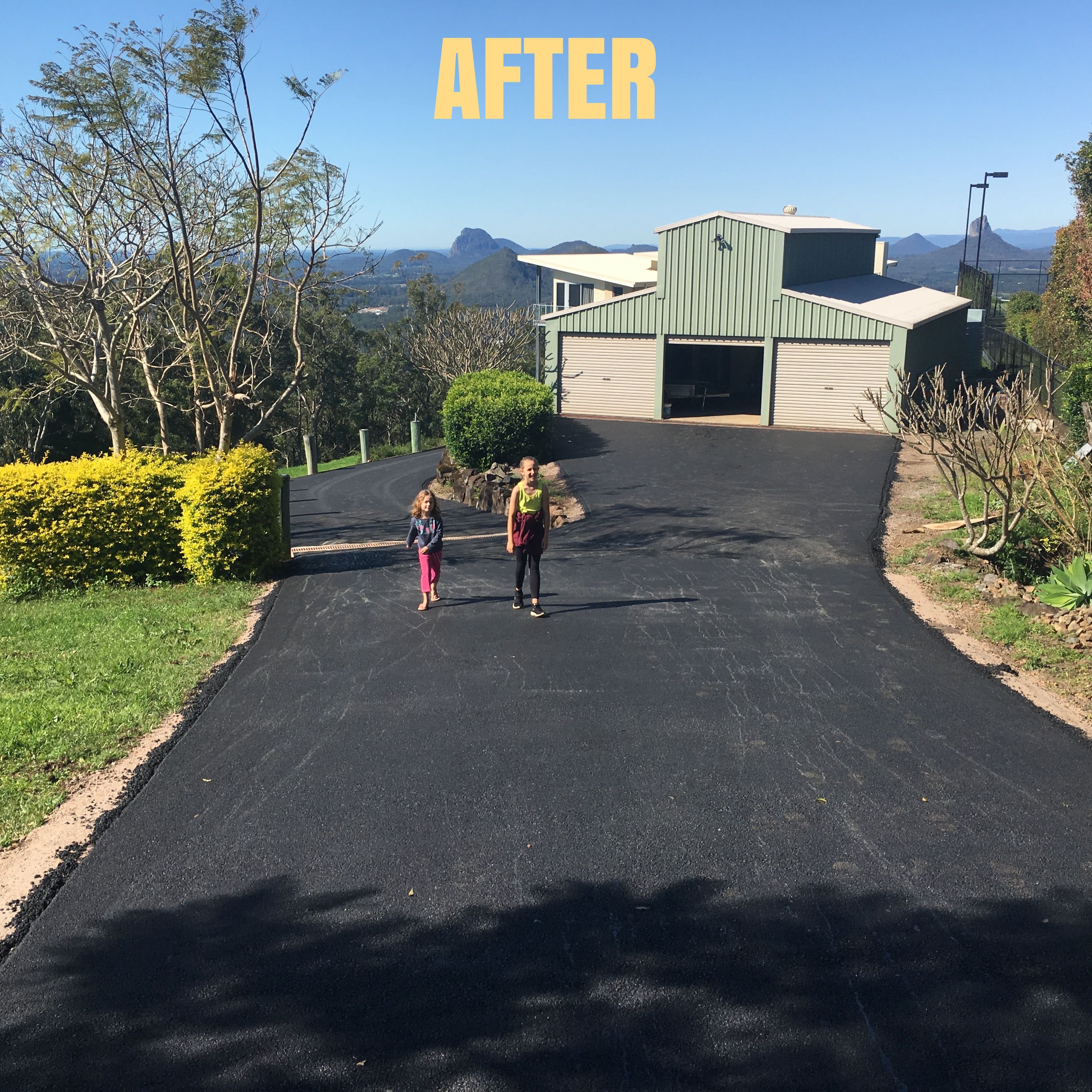Asphalt surface and base work