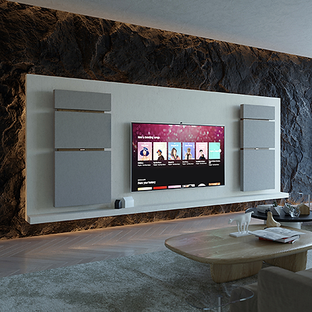 bonosono ONWALL speakers with TV
