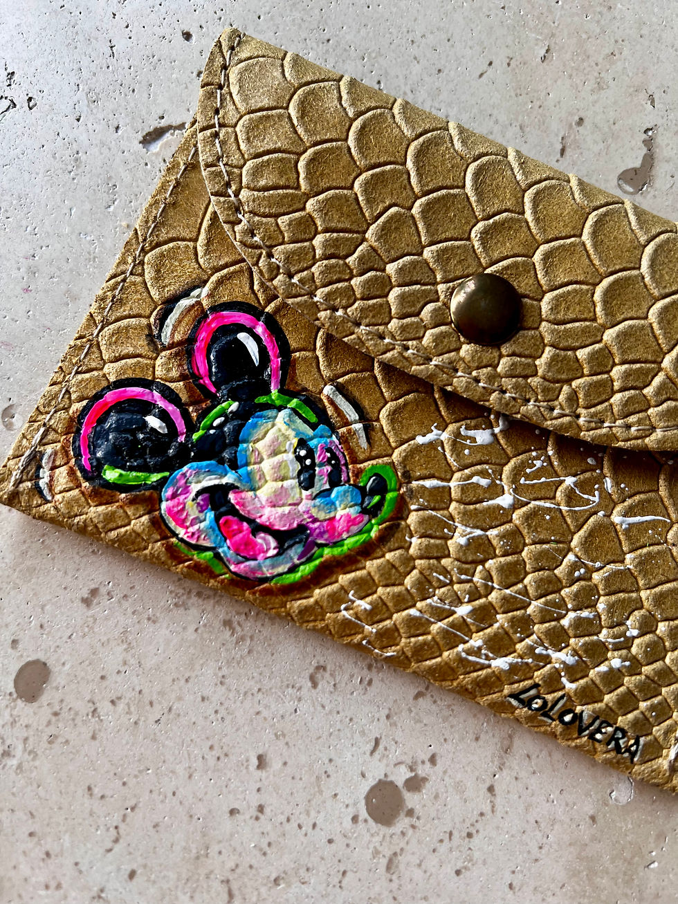 Miniature : Pochette reptile - Happy Mouse 