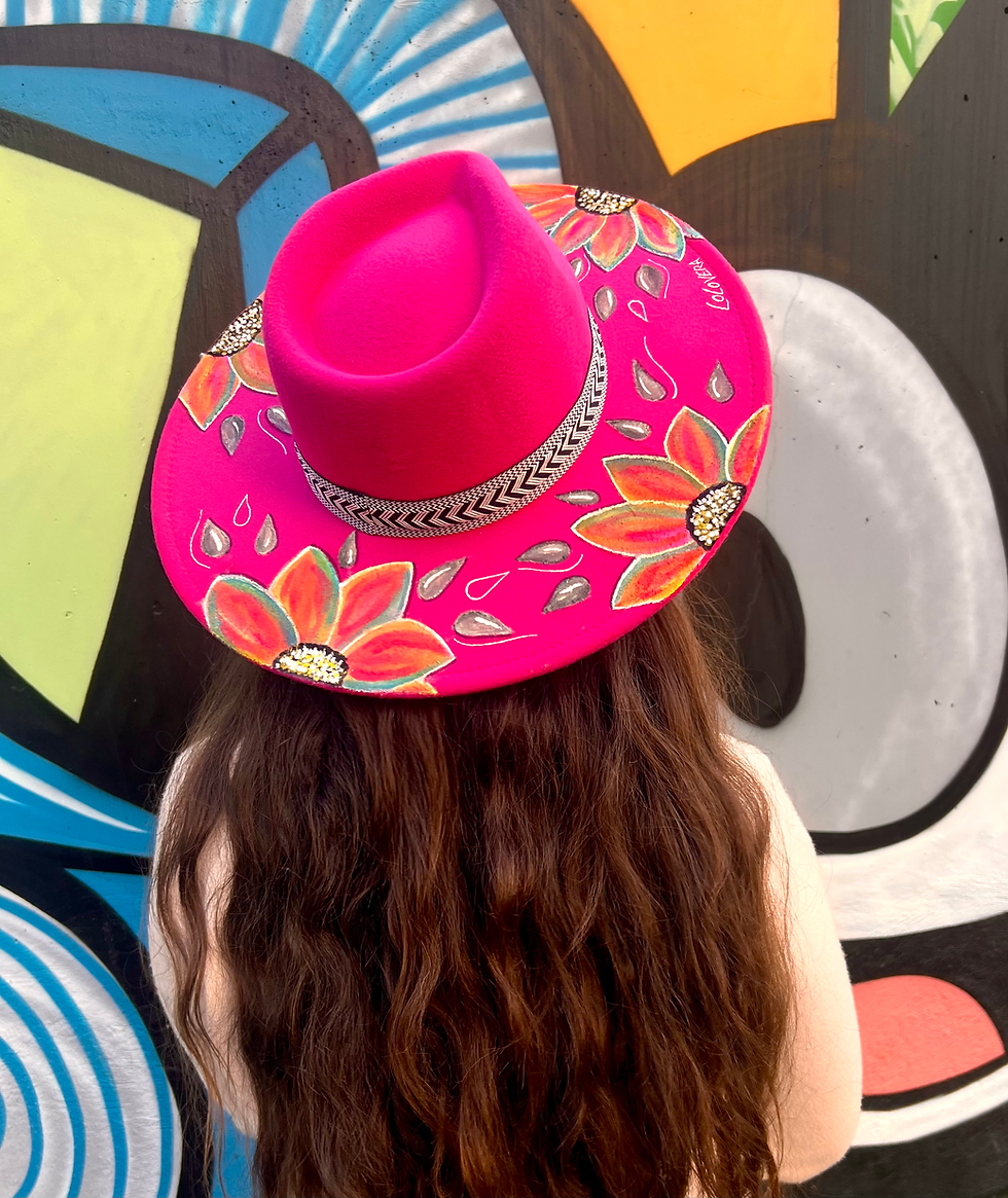 Miniatura: Chapeau - Flowers