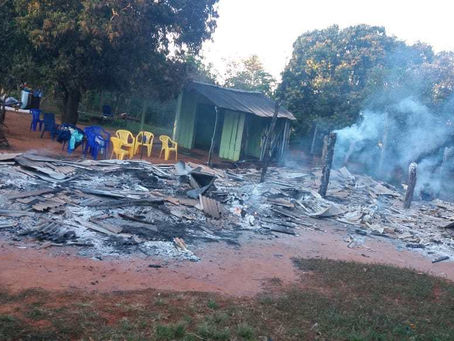 Juan Manuel Frutos: Incendio consume una casa