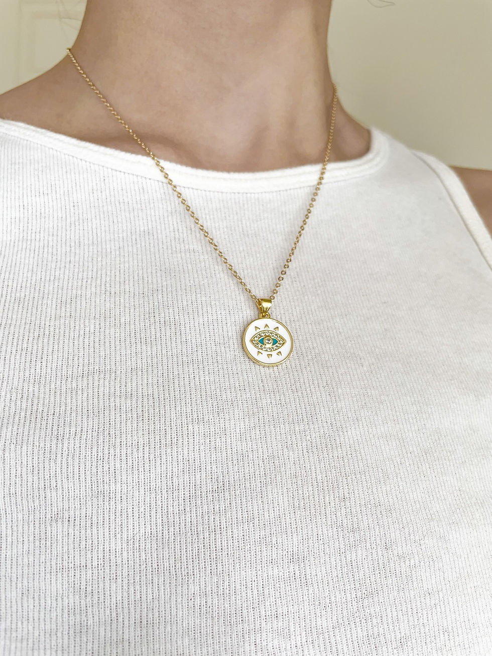 Thumbnail: Evil Eye Medallion Necklace