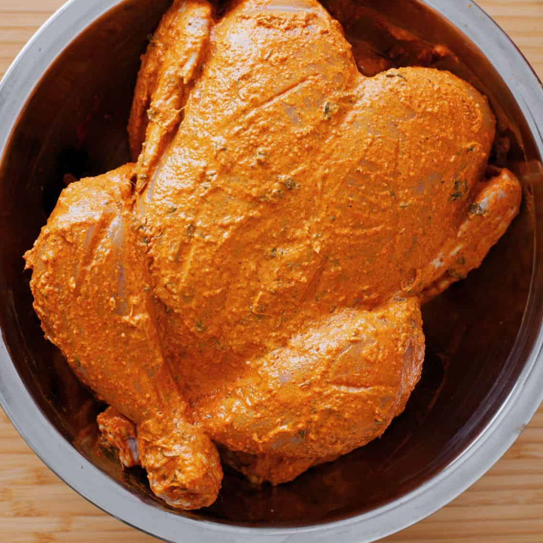 TANDOORI MARINATED LARGE BABY CHICKEN