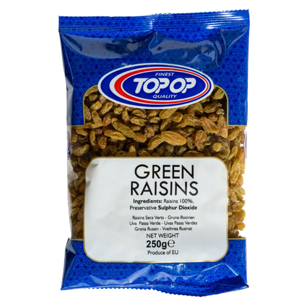 TOP OP GREEN RAISINS 250G