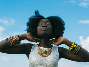 a beautiful black woman