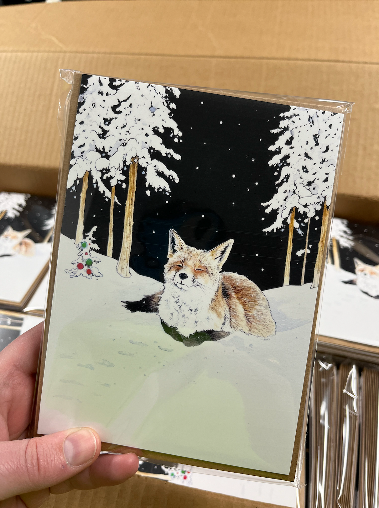 2023 Cards: "Winter Fox" by Liz Park
