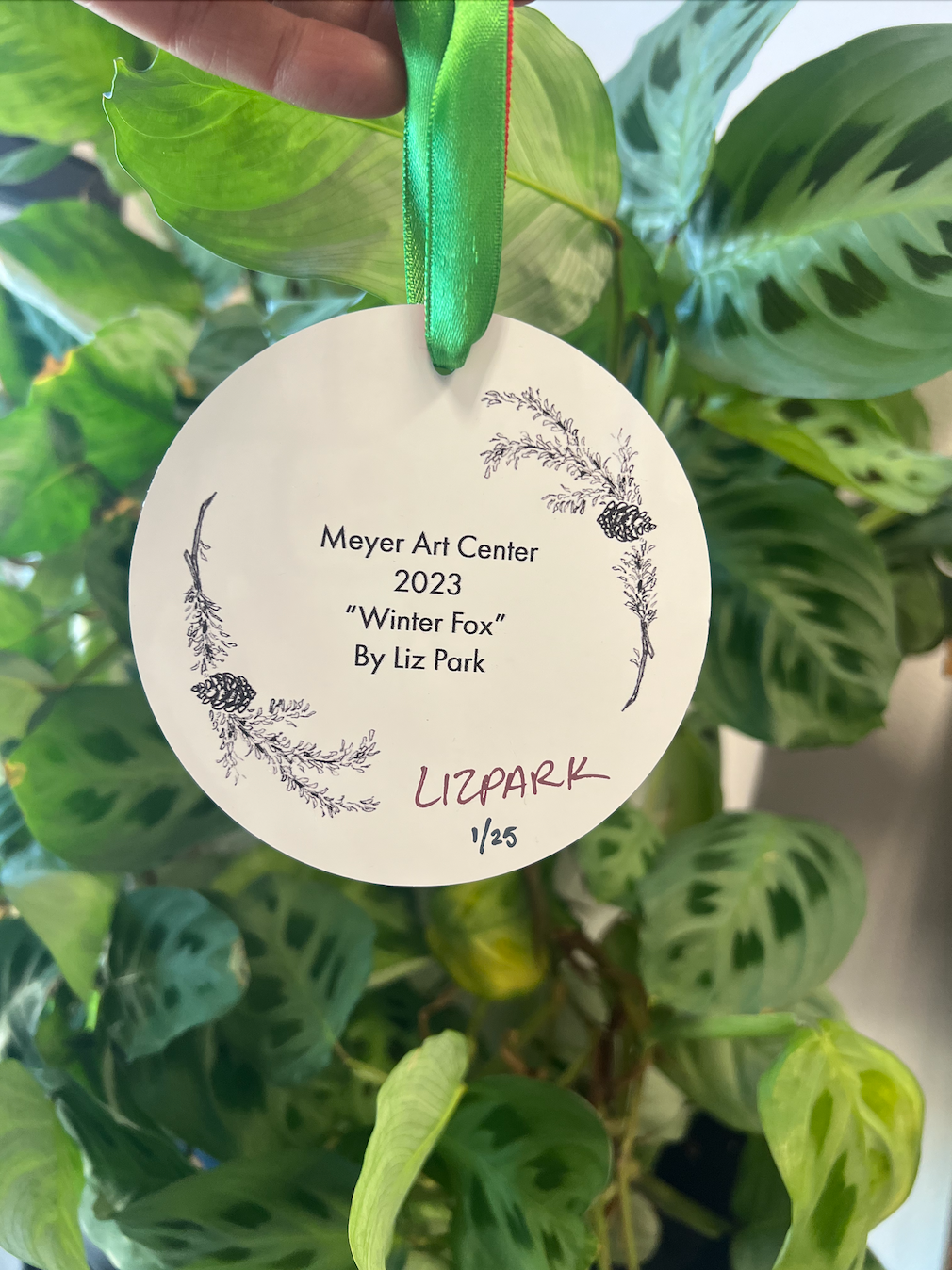 *SIGNED* 2023 Ornament: "Winter Fox" by Liz Park