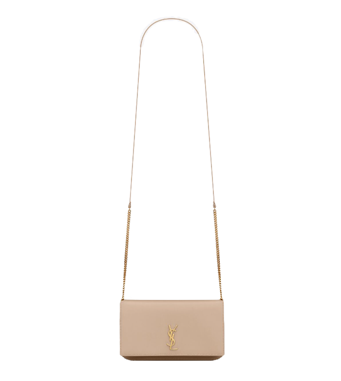 YSL Saint Laurent Cassandre Phone Holder With Strap in Smooth Leather Singapore Promo Sales Discount Luxury Fashion European Designers Bag Wallets Brands YSL Saint Laurent