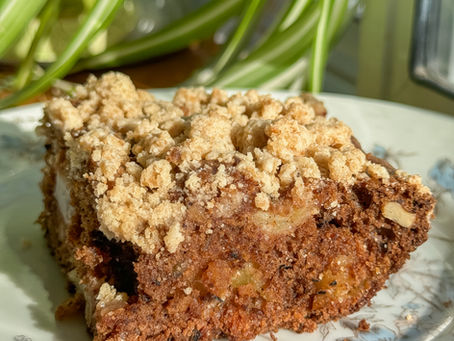Gluten & Dairy Free Apple Cake with Spiced Apple Crumble 