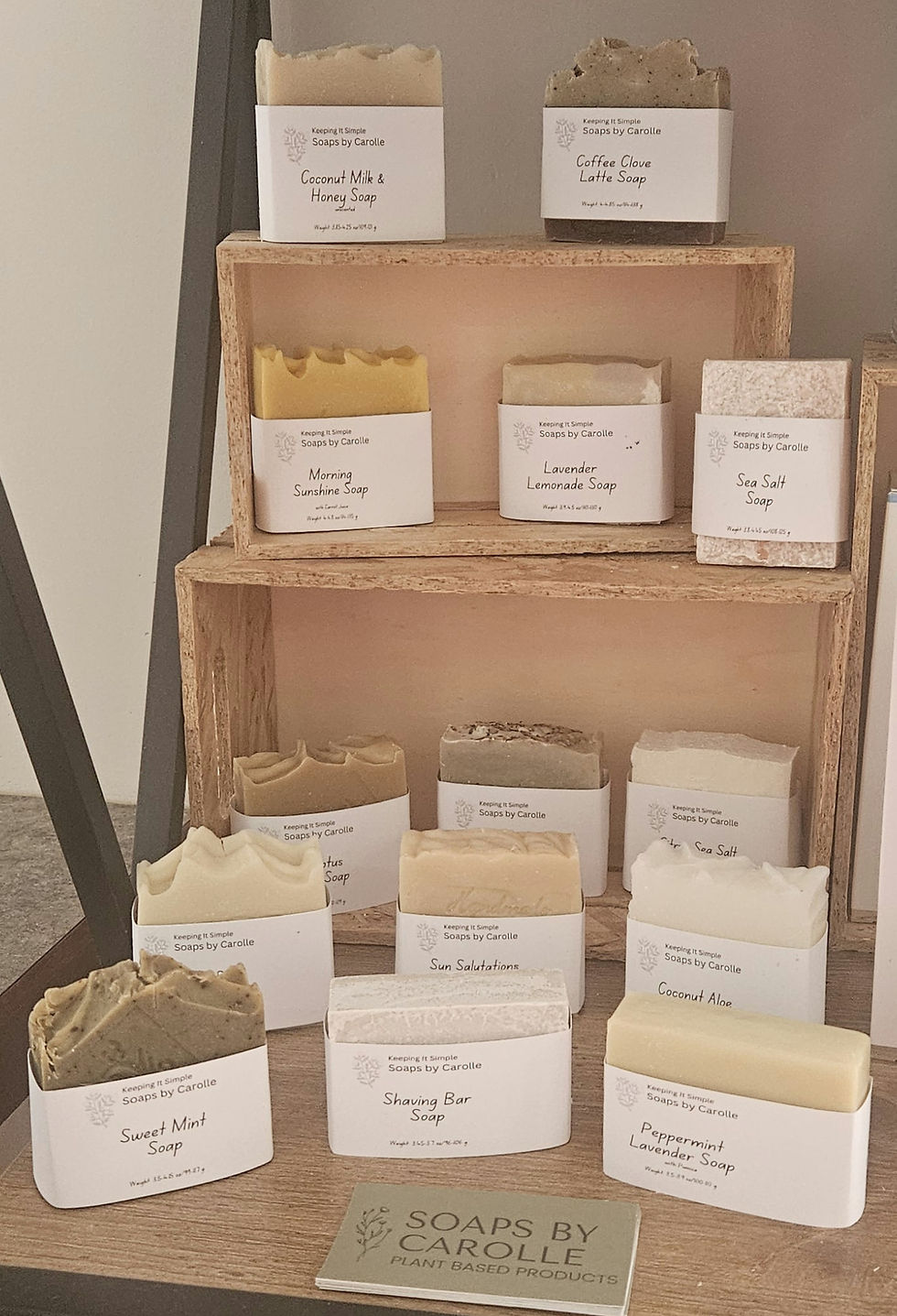 Eco-friendly packaging of plant-based soap made from sustainable materials.