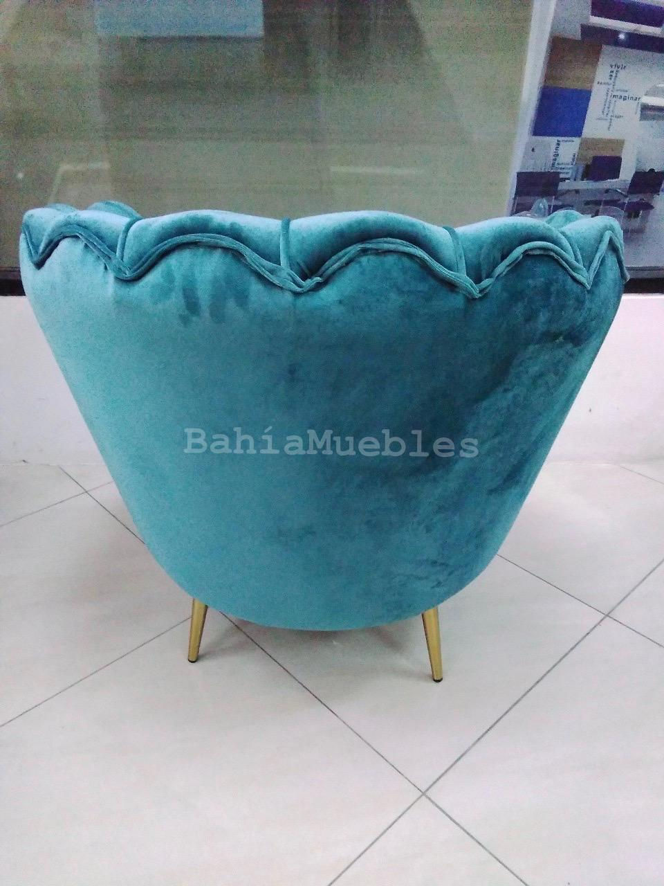 Miniatura:  Concha velvet color turquesa