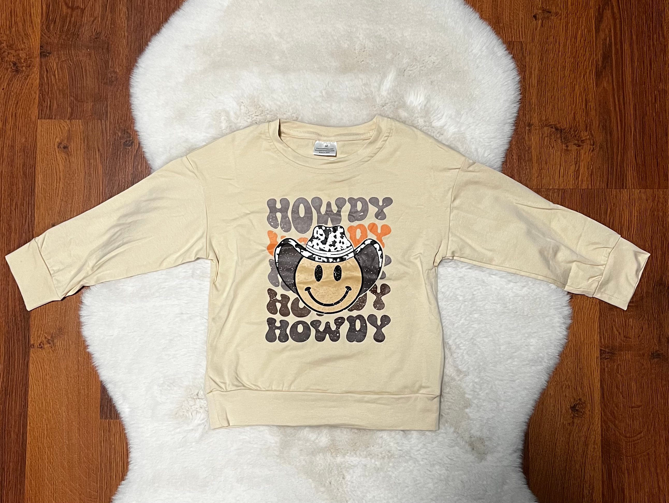 Howdy Smile Face Emoji Shirt