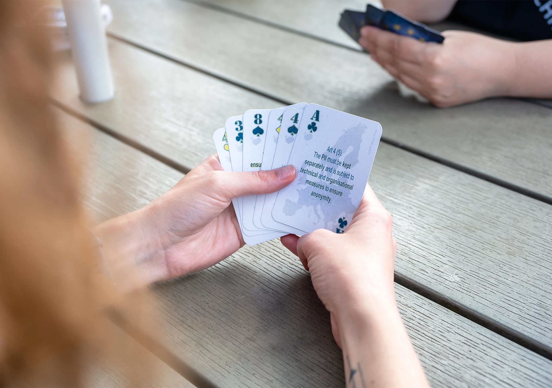 A good hand at poker!
