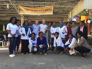 Rachel Horne at the AWSAD Safe House in Addis Adaba, Ethiopia
