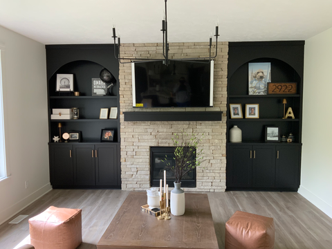 Premier Woods Custom Cabinets Fireplace