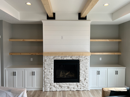 Premier Woods Custom Cabinets Fireplace