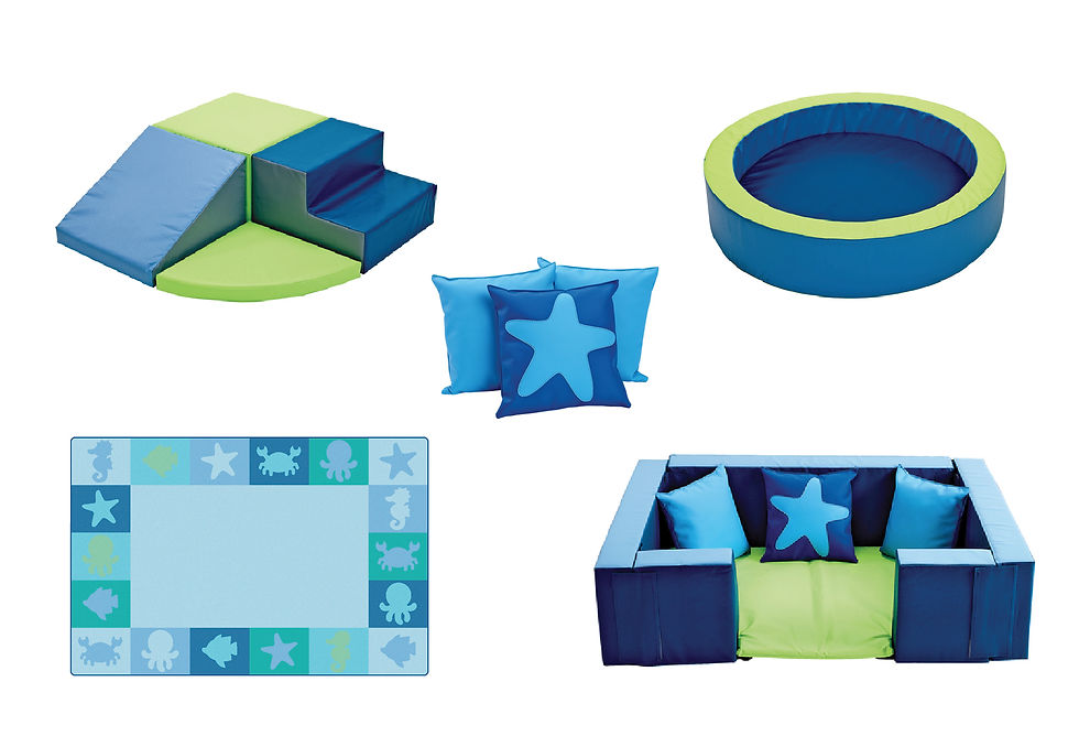 Infant-Toddler soft play furniture and carpet