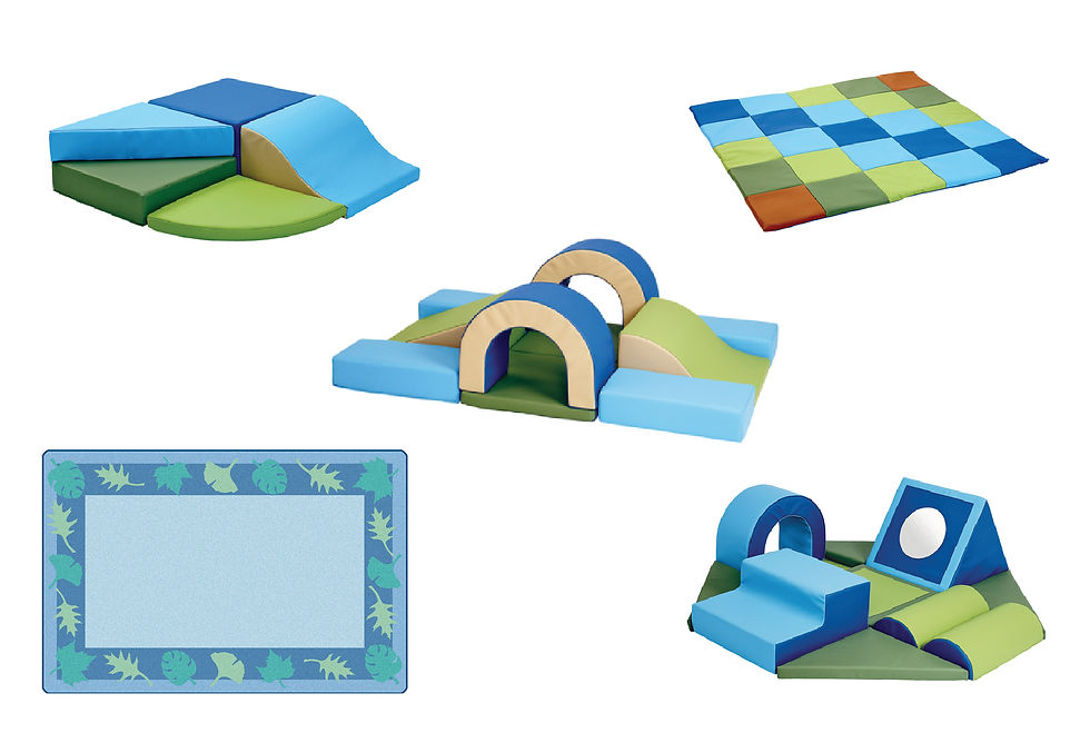 Infant-Toddler soft play furniture and carpet