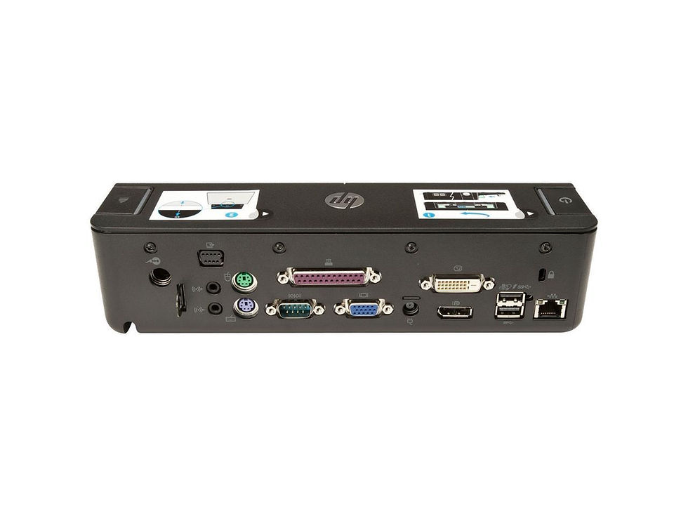 Miniatura: HP EliteBook ProBook USB 3.0 Port Replicator Docking Station A7E32AA AC adapter