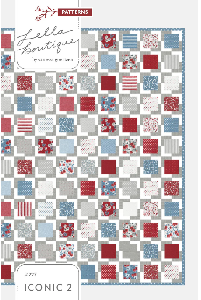 Iconic 2 pattern by Lella Boutique offered in their Old Glory pattern bundle